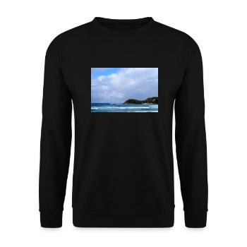 Manly Rainbow - Unisex Pullover - Schwarz - Vorne - Alina (178cm) & Michal (187cm)