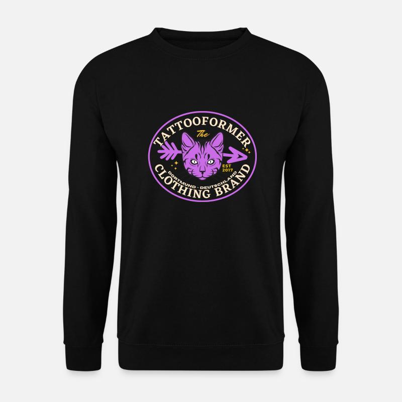 Violet Cat - Unisex Pullover - Schwarz