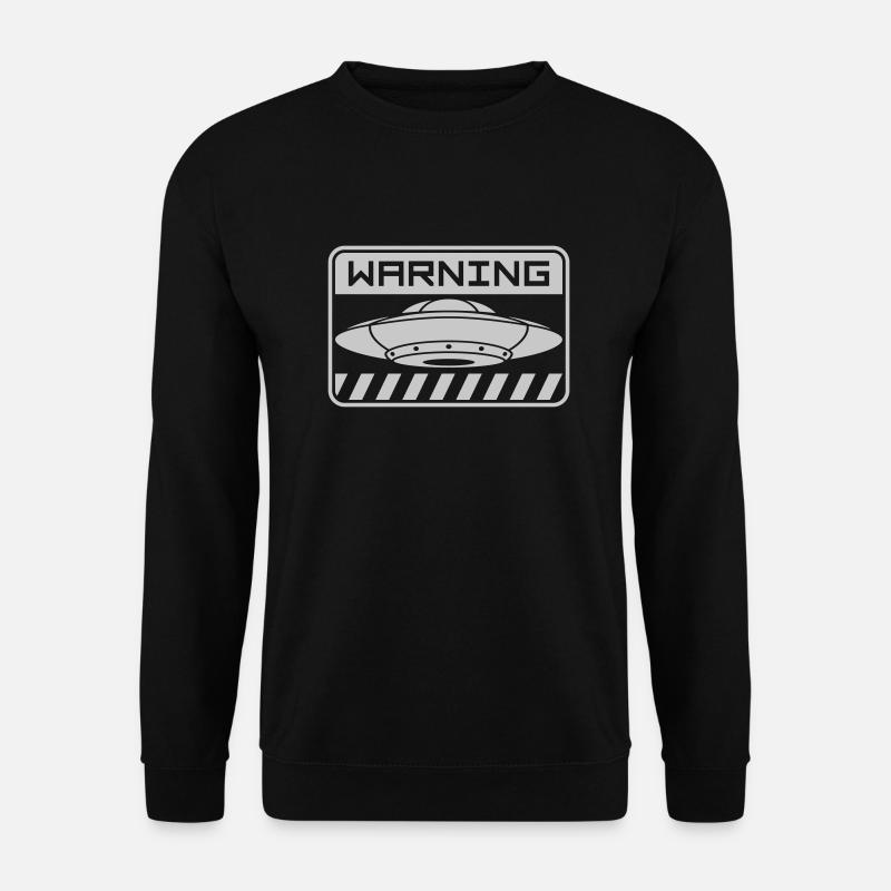 Shield Warning UFO's saucer - Unisex Sweatshirt - black