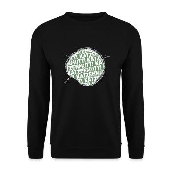 großkatze seekatze perserkatze bday cool zitat - Unisex Pullover - Schwarz - Vorne - Alina (178cm) & Michal (187cm)
