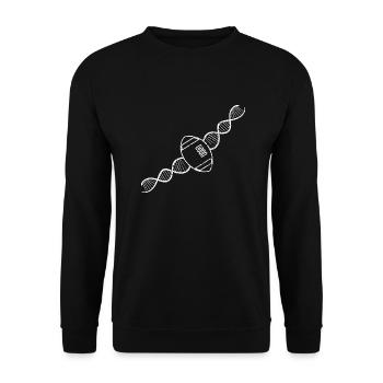 Rugby Rugby Coach Gift Rugby Player Rugby Team - Unisex Sweatshirt - black - Front - Alina (178cm) & Michal (187cm)