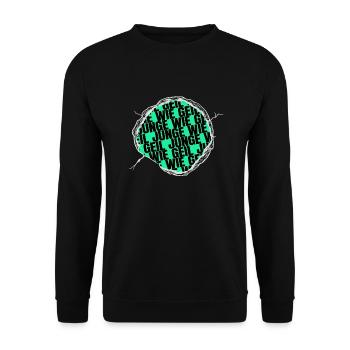 geek humor zitat spaß geburtstagsgeschenkidee - Unisex Pullover - Schwarz - Vorne - Alina (178cm) & Michal (187cm)