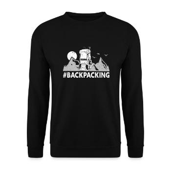 Outdoor Camping Wandern Backpacking - Unisex Pullover - Schwarz - Vorne - Alina (178cm) & Michal (187cm)