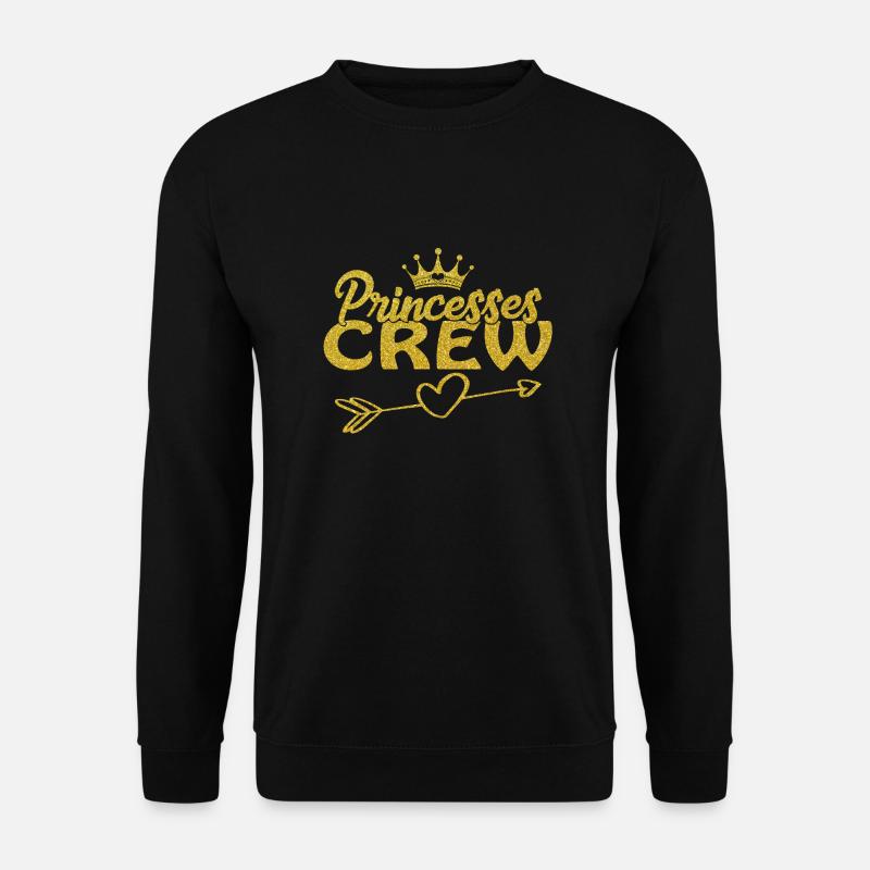 Princess Crew Group Familientreffen Mädchen Squad - Unisex Pullover - Schwarz