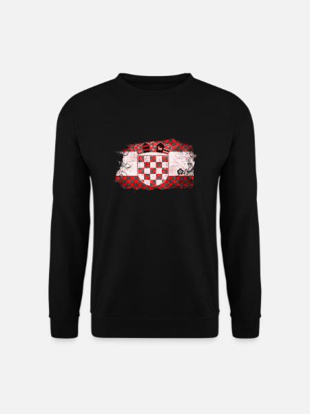 Kroatien Kroatien Hrvatska Kroatien Kroaten vatreni - Unisex Pullover - Schwarz