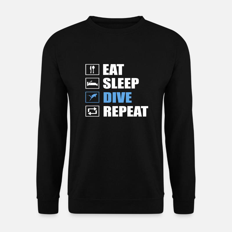 Plongeur Plongée Plongeur Cadeau de plongée - Sweat-shirt Unisexe - noir