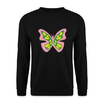 Papillon de lumiere - Sweat-shirt Unisexe - noir - Devant - Alina (178cm) & Michal (187cm)