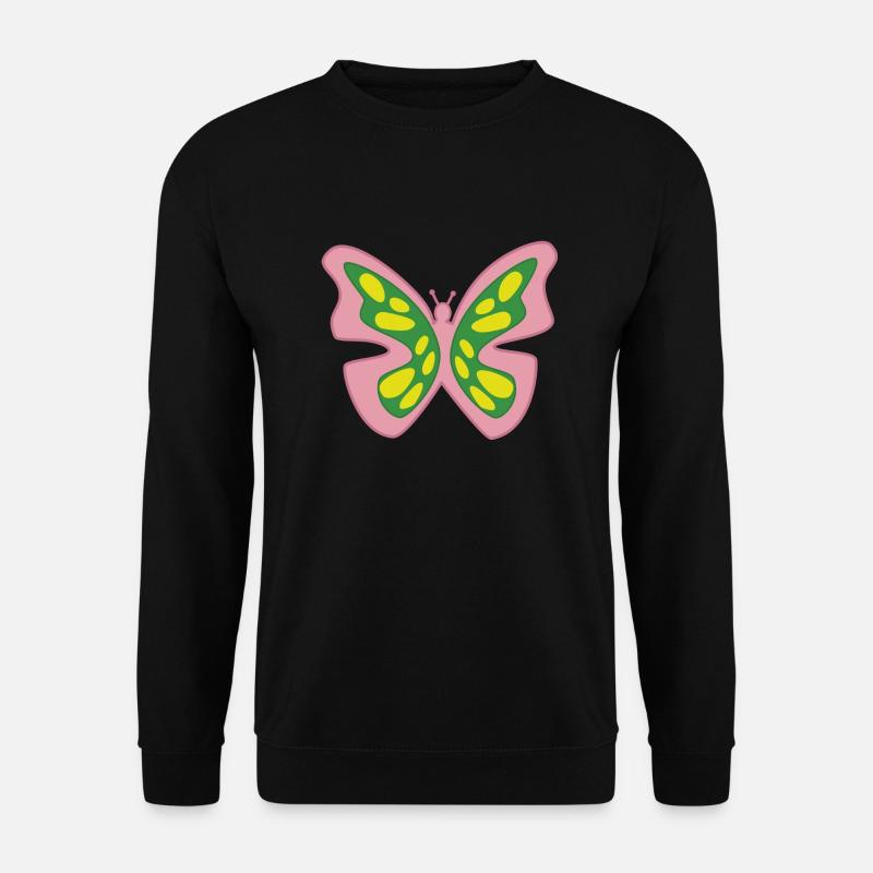 Schmetterling aus Licht - Unisex Pullover - Schwarz