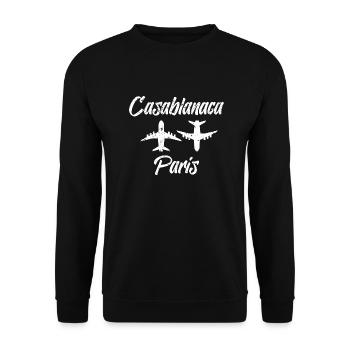 Casablanca & Paris - Unisex Pullover - Schwarz - Vorne - Alina (178cm) & Michal (187cm)