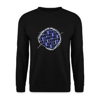camping out hiking gift idea happy rv - Unisex Pullover - Schwarz - Vorne - Alina (178cm) & Michal (187cm)