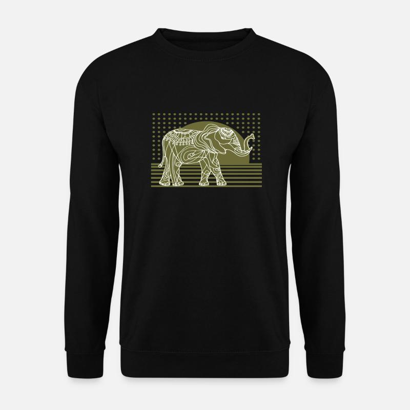 Elephant - Unisex Sweatshirt - black