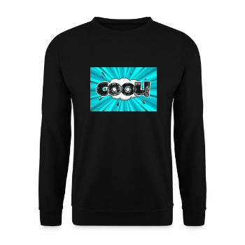 cool Comic Style Bubble Graffiti Lettering - Unisex Sweatshirt - black - Front - Alina (178cm) & Michal (187cm)