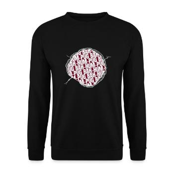 Dinosaur Tshirt Gift Idea Adorable Beagle Beard - Unisex Sweatshirt - black - Front - Alina (178cm) & Michal (187cm)