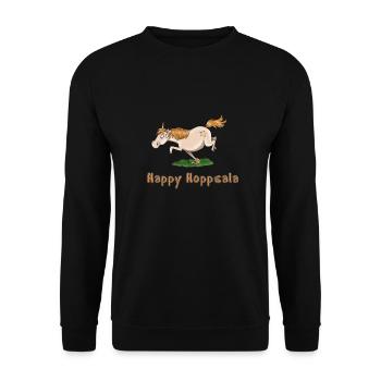 unicorn - Unisex Pullover - Schwarz - Vorne - Alina (178cm) & Michal (187cm)