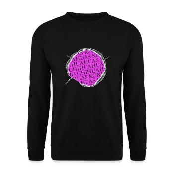 drôle disant drôle cool chien ami humour - Sweat-shirt Unisexe - noir - Devant - Alina (178cm) & Michal (187cm)