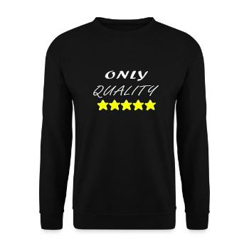 Only Quality - Unisex Pullover - Schwarz - Vorne - Alina (178cm) & Michal (187cm)