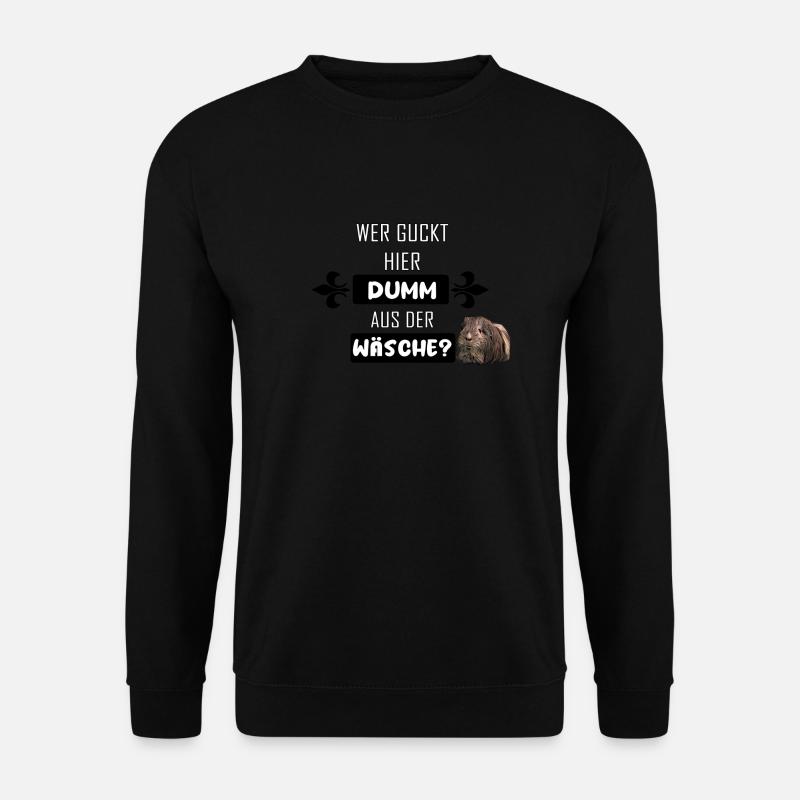 Dumm Aus Der Wäsche - Unisex Pullover - Schwarz