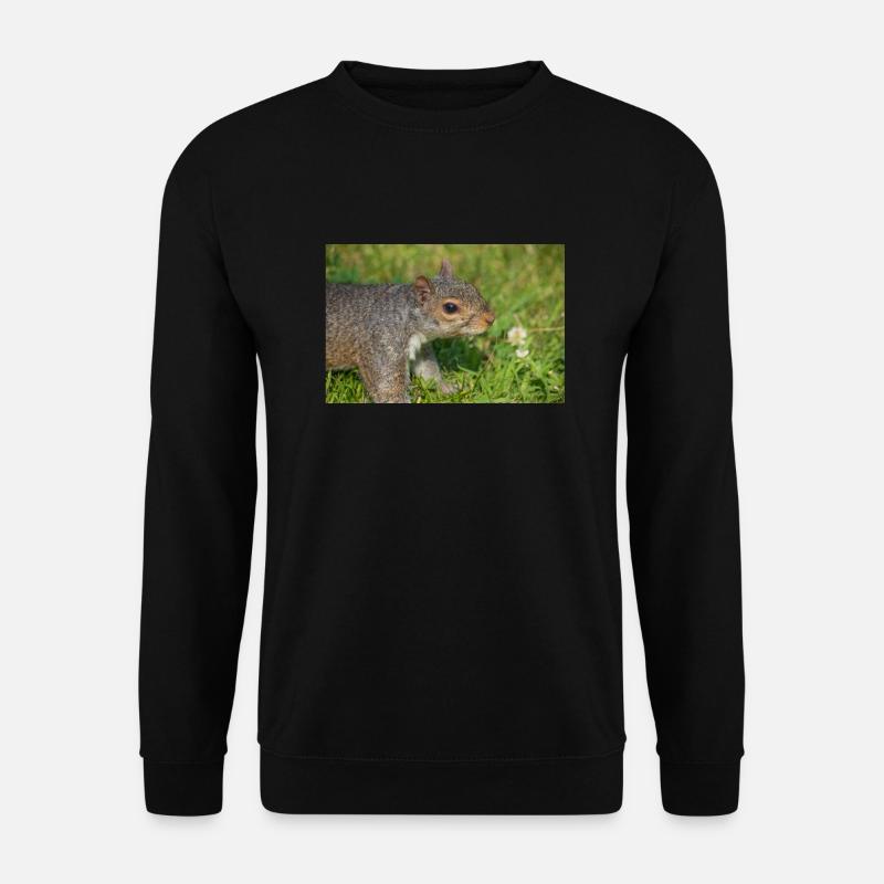 Grey squirrel Grauhörnchen Sciurus carolinensis - Unisex Sweatshirt - black