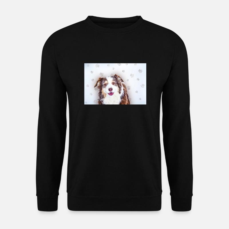 Aussie Pfoten - Unisex Pullover - Schwarz