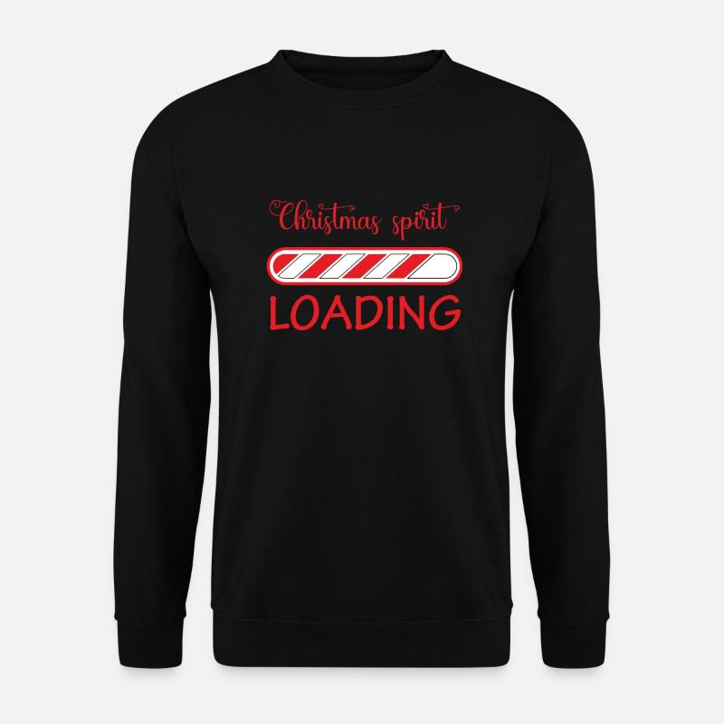 Christmas spirit loading - Unisex Pullover - Schwarz