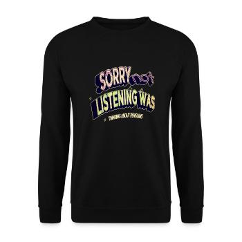 birthday present funny quote present animal - Unisex Pullover - Schwarz - Vorne - Alina (178cm) & Michal (187cm)