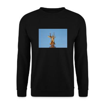 Siegessäule - Unisex Pullover - Schwarz - Vorne - Alina (178cm) & Michal (187cm)