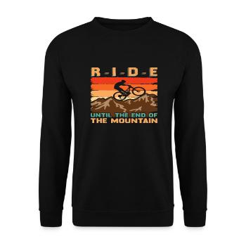 Roulez jusqu’au bout de la montagne - Sweat-shirt Unisexe - noir - Devant - Alina (178cm) & Michal (187cm)