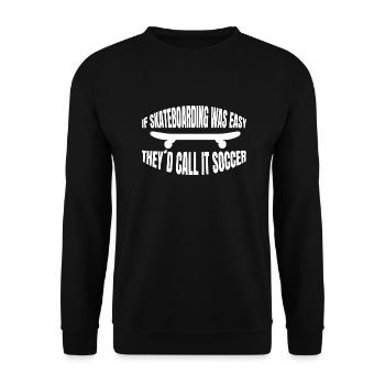 Skateboarding Skate Fan Skating Skateboard Skater - Unisex Sweatshirt - black - Front - Alina (178cm) & Michal (187cm)