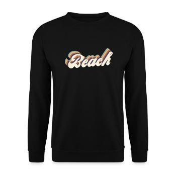 beach vintage - Sweat-shirt Unisexe - noir - Devant - Alina (178cm) & Michal (187cm)