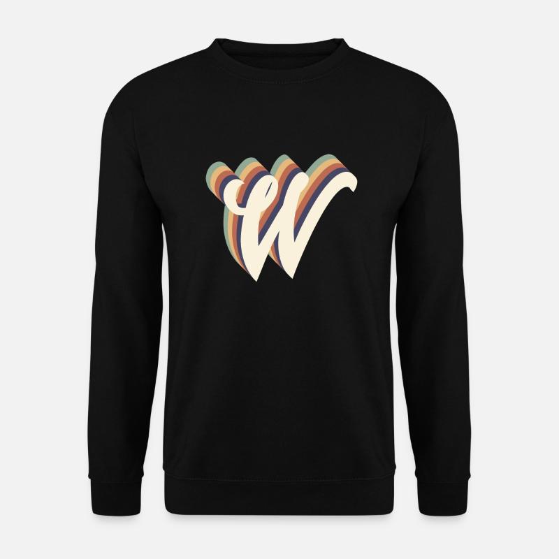 Buchstabe W - Unisex Pullover - Schwarz