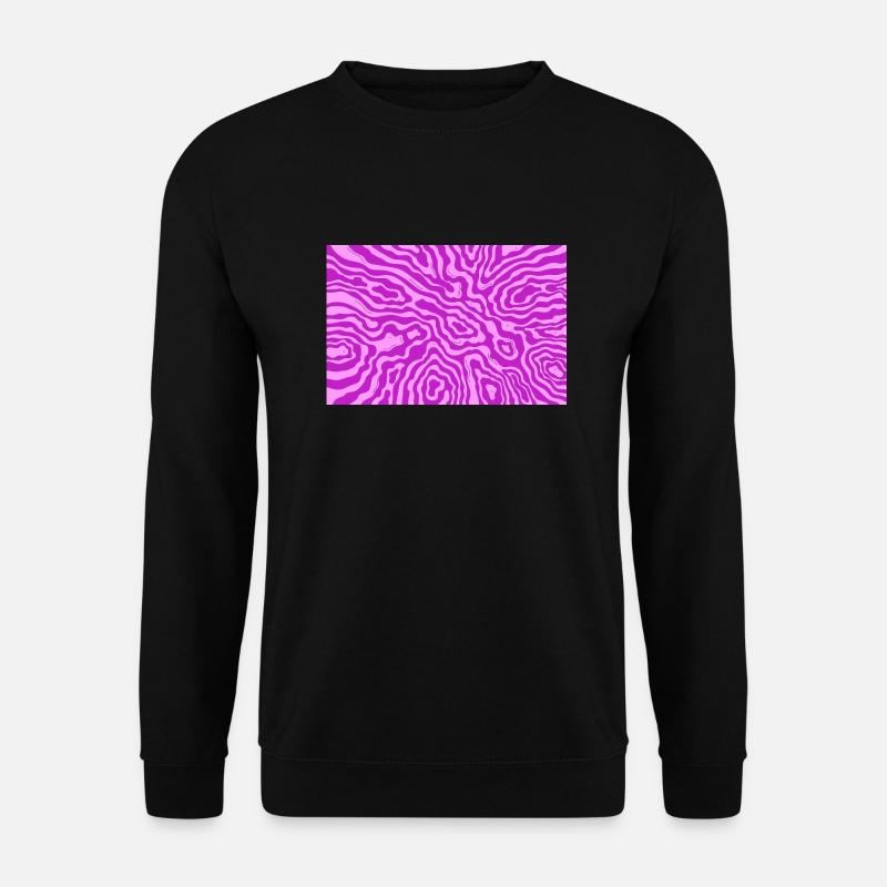 rosa Wellen - Unisex Pullover - Schwarz