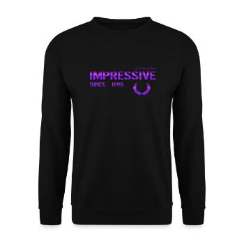 Impressive since 1995 - Unisex Pullover - Schwarz - Vorne - Alina (178cm) & Michal (187cm)