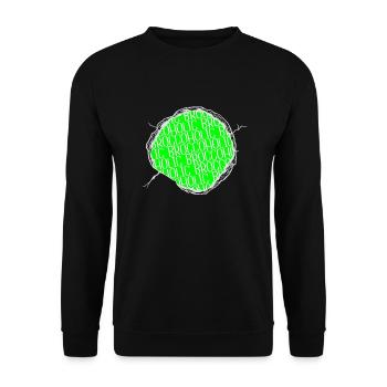 Citation Idée Cadeau Fun Geek Vegan Déclaration Nourriture - Sweat-shirt Unisexe - noir - Devant - Alina (178cm) & Michal (187cm)