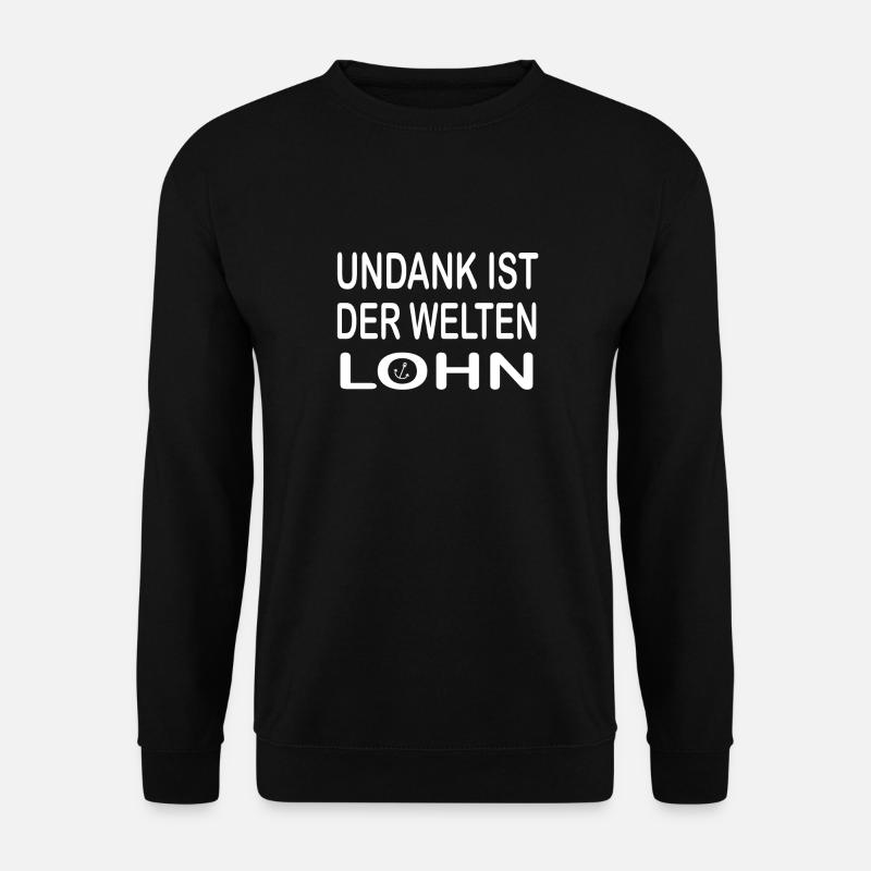 undank we - Unisex Pullover - Schwarz