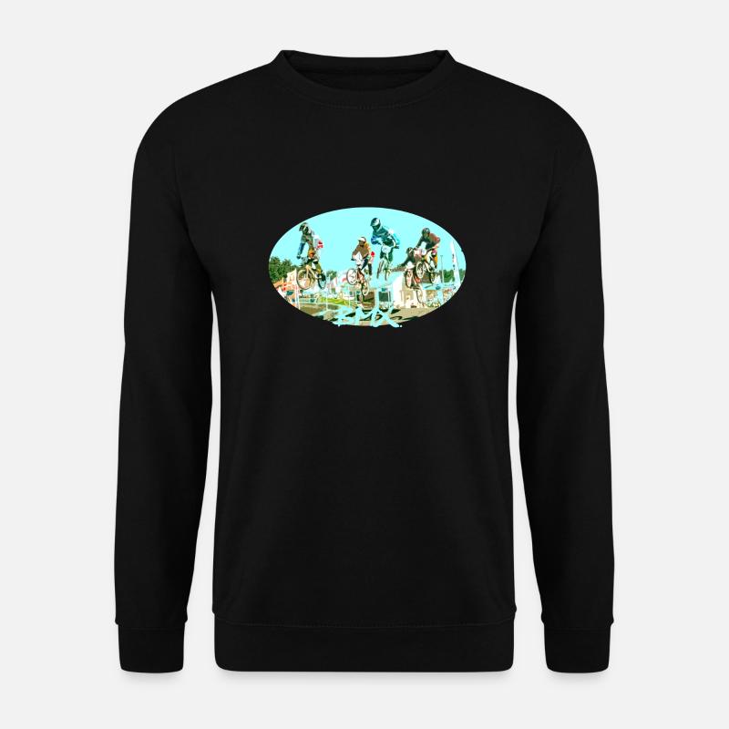 BMX Rennen - Unisex Pullover - Schwarz