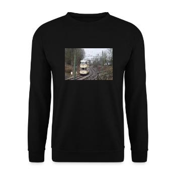 Sheffield's Tram - Unisex Sweatshirt - black - Front - Alina (178cm) & Michal (187cm)