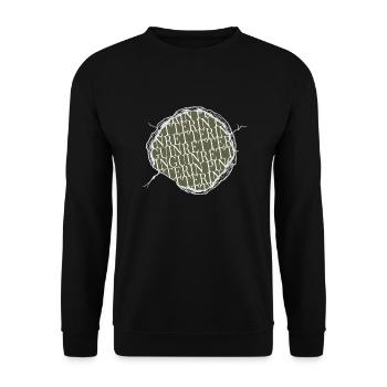 tierliebe confetti friends fährte humor - Unisex Pullover - Schwarz - Vorne - Alina (178cm) & Michal (187cm)