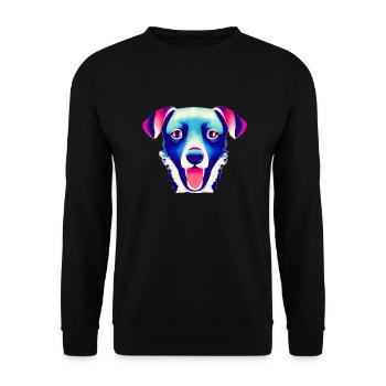 Hund Labrador Haustier Hundehalter Geschenk Hunde - Unisex Pullover - Schwarz - Vorne - Alina (178cm) & Michal (187cm)