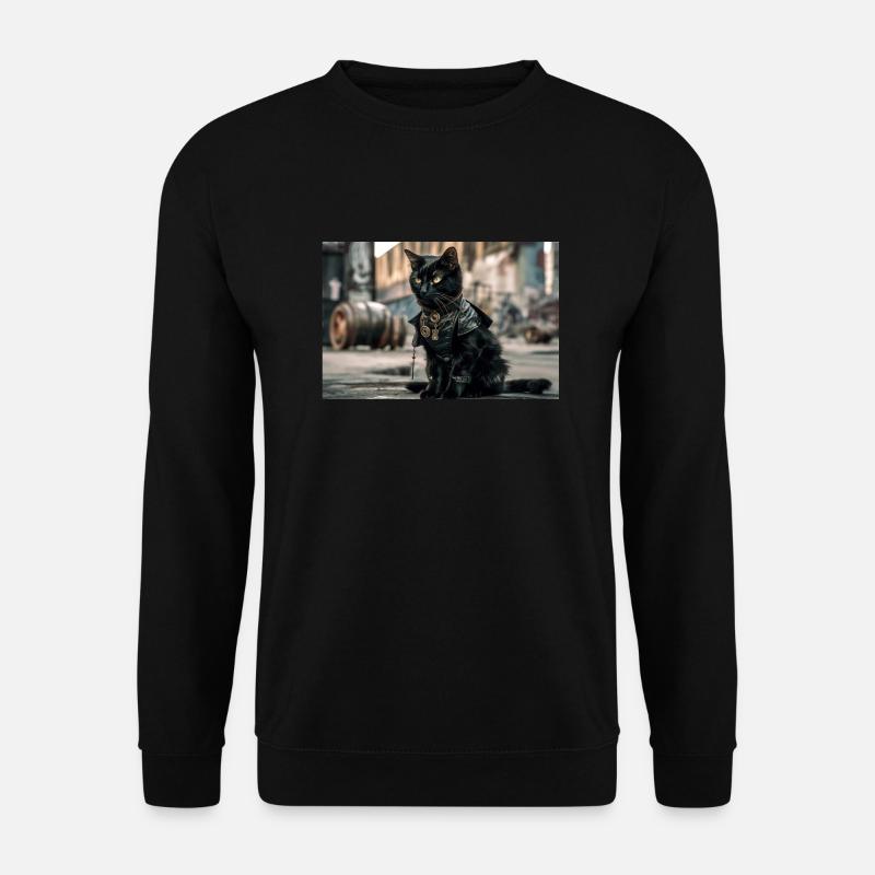 Cat Black 5 - Unisex Pullover - Schwarz