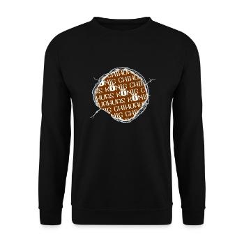 zitat lieblingshund welpe terrier geek bullterrier - Unisex Pullover - Schwarz - Vorne - Alina (178cm) & Michal (187cm)
