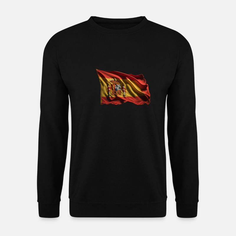 Spanien Flagge Fahne - Unisex Pullover - Schwarz