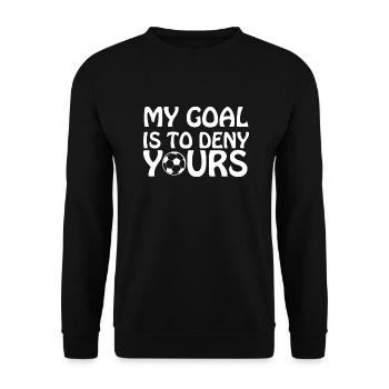 Fußball Soccer - Unisex Sweatshirt - black - Front - Alina (178cm) & Michal (187cm)