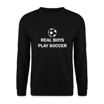 Fußball Soccer - Unisex Sweatshirt - black - Front - Alina (178cm) & Michal (187cm)