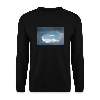 A light hole in the overcast sky - Unisex Sweatshirt - black - Front - Alina (178cm) & Michal (187cm)