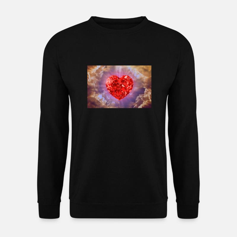 Gottes Herz. - Unisex Pullover - Schwarz