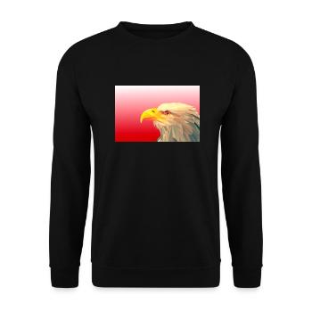 Eagle. - Unisex Sweatshirt - black - Front - Alina (178cm) & Michal (187cm)