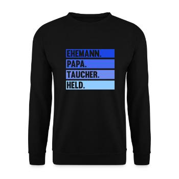 Schullehrer Lehrer - Unisex Pullover - Schwarz - Vorne - Alina (178cm) & Michal (187cm)