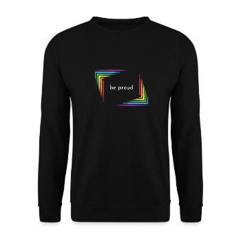 triompher LGBTQIA+ | Montrez un peu d’amour - Sweat-shirt Unisexe - noir - Devant - Alina (178cm) & Michal (187cm)