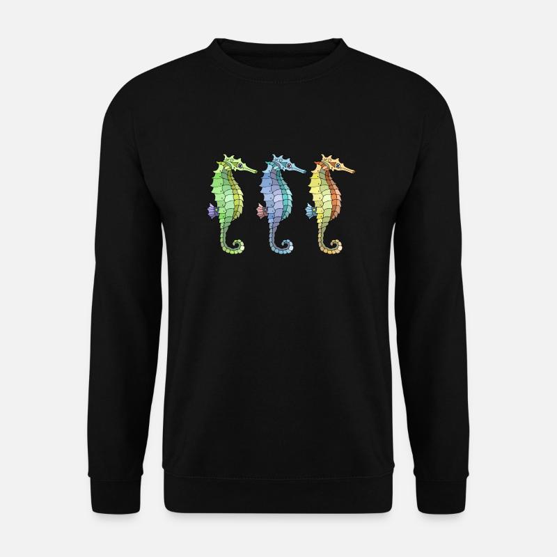 Seepferdchen - Unisex Pullover - Schwarz