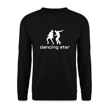Dancing Dance Music - Unisex Pullover - Schwarz - Vorne - Alina (178cm) & Michal (187cm)
